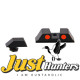 Front and Rear Red Fiber Optic Sight Combo fit for Glock 17 19 Pistols