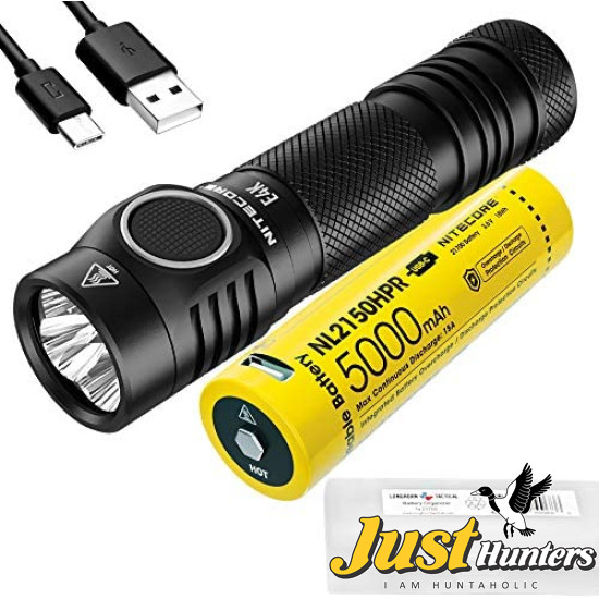 NITECORE E4K EDC Flashlight with 5000mAh USB-C Rechargeable Battery 4400 Lumen