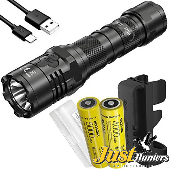 Nitecore P20i Tactical Flashlight 1800 Lumen USB-C Rechargeable Strobe Ready