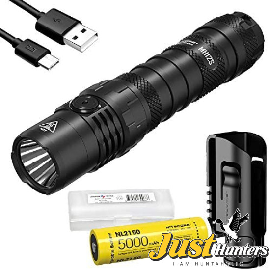 NITECORE MH12S Tactical Flashlight 1800 Lumen USB-C Rechargeable