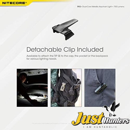 Nitecore Tip SE Black 700 Lumen USB-C Rechargeable EDC Keychain Flashlight