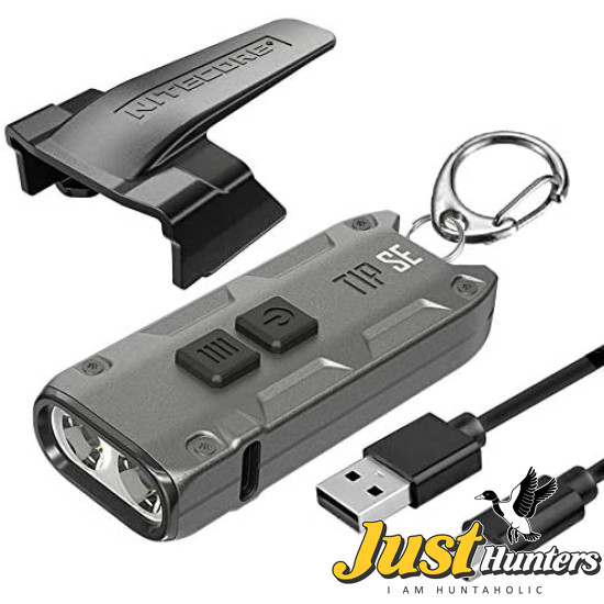 Nitecore Tip SE Black 700 Lumen USB-C Rechargeable EDC Keychain Flashlight