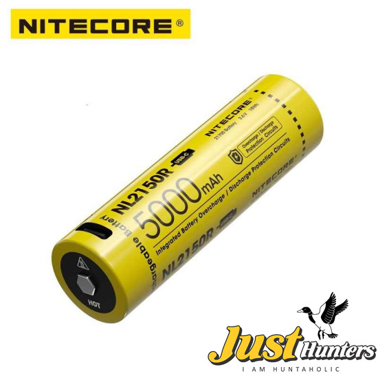 NITECORE NL2150R 5000mAh USB-C Rechargeable 21700 Battery