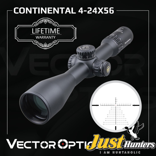 Vector Optics Continental 4-24x56 HD 34mm FFP Riflescope