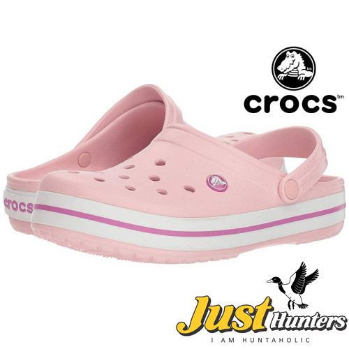 Crocs pearl pink best sale