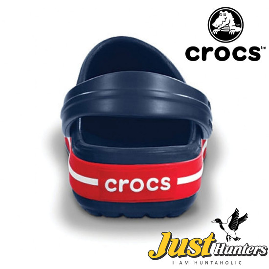 Crocs Shoes Navy Blue with Red Clogs Unisex