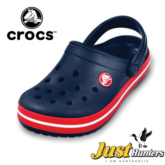 Crocs Shoes Navy Blue with Red Clogs Unisex