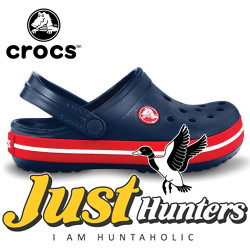 Crocs Shoes Navy Blue with Red Clogs Unisex