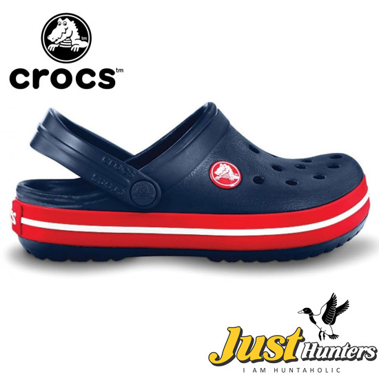 Crocs Shoes Navy Blue with Red Clogs Unisex