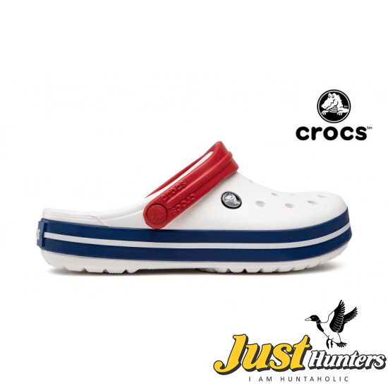 Crocs Shoes White and Blue Clogs Unisex