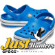 Crocs Shoes Blue White Clogs Unisex