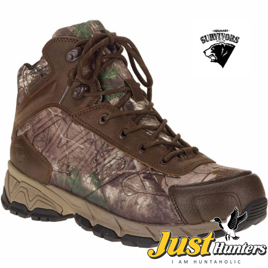 Herman Survivors Waterproof Insulated Realtree Camo Hunting Hiking Boots