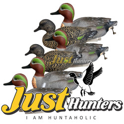 INFLATABLE COLLAPSIBLE GREEN WING TEAL DUCK DECOYS