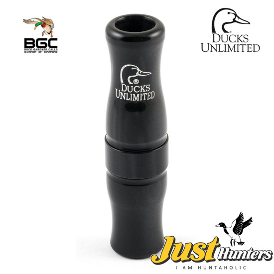 Buck Gardner Ducks Unlimited Acrylic Double Reed Mallard Call Black