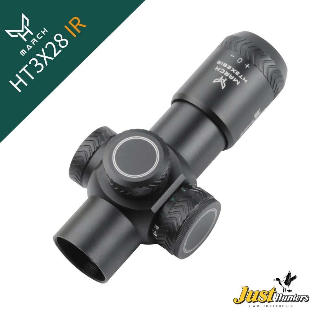 March 3X28IR Optic AMG HD GEN I-H Riflescope Illuminated