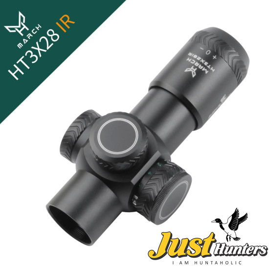 March 3X28IR Optic AMG HD GEN I-H Riflescope Illuminated