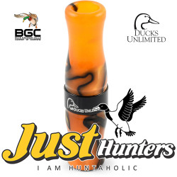 Buck Gardner Ducks Unlimited Edition Acrylic Double Reed Mallard Call Tiger Swirl