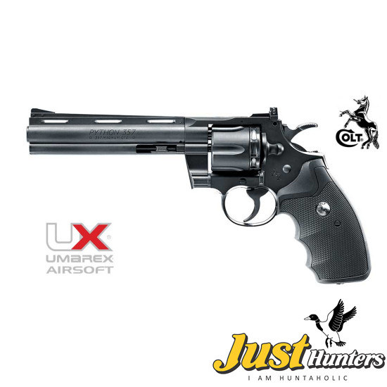 Umarex Colt Python Air Revolver with 6\'\' Barrel .177 Caliber Steel BB C02 Power