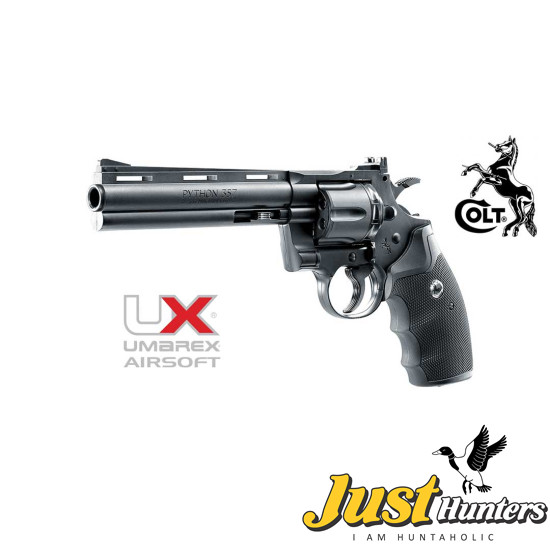 Umarex Colt Python .177 Caliber CO2 BB Air Pistol - Steel BB Revolver Black Finish
