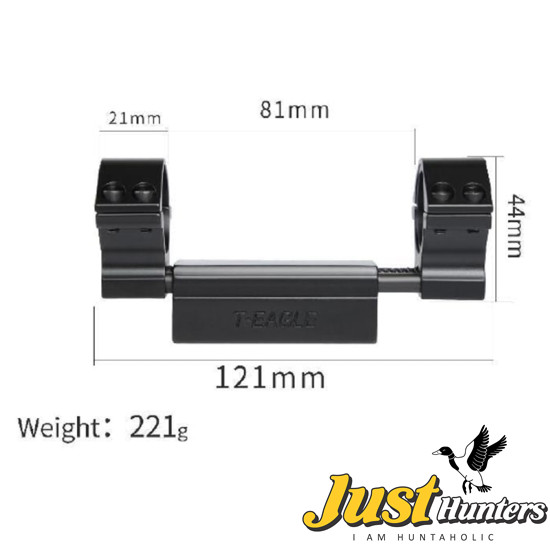 T EAGLE Picatinny Recoil Proof Single PC Mount fit for 25.4mm and 30mm Scope Tube 