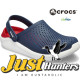 Crocs LiteRide Clogs Navy Blue and Red