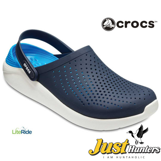 Crocs LiteRide Clogs Navy Blue and Sea Blue