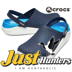 Crocs LiteRide Clogs Navy Blue and Sea Blue Crocs LiteRide Clogs Navy Blue and Sea Blue