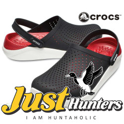 Crocs LiteRide Clogs Black and Red
