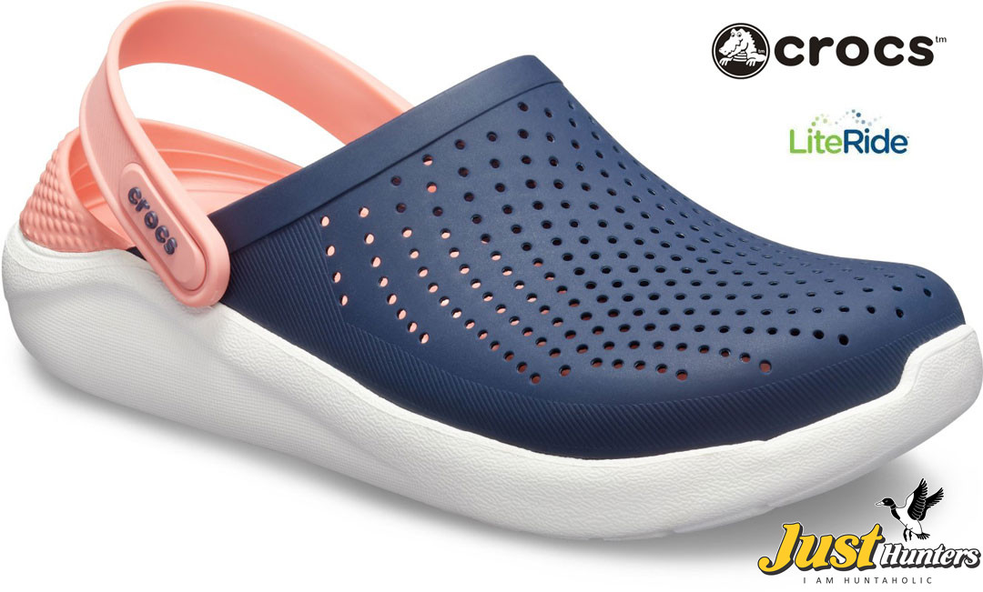 Crocs literide on sale blue pink