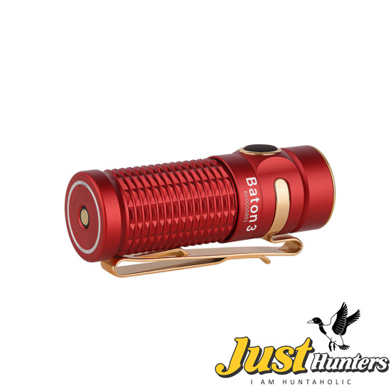 Olight Baton 3 Premium Edition Red 1200 Lumens Flashlight Olight Baton 3 Premium Edition Red 1200 Lumens Flashlight