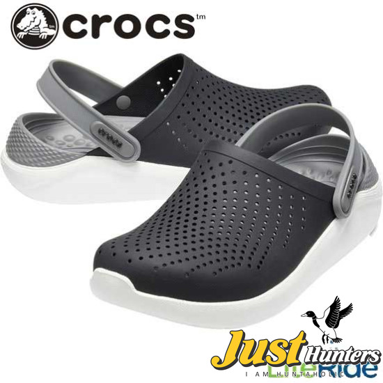 Crocs LiteRide Clogs Black and White