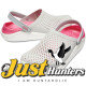 Crocs LiteRide Clogs Pearl White and Rose Red