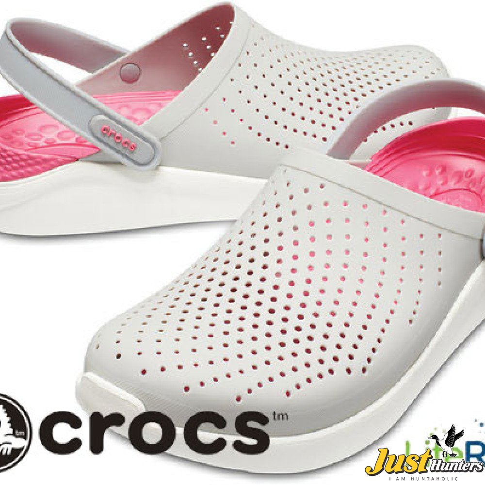 Crocs Lite Ride Red Color Crocs LiteRide Clogs Pearl White and Rose Red