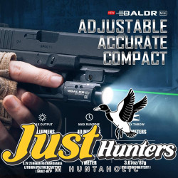 Olight Baldr Mini Tactical Flashlight with Green Laser Black and Tan Color Olight Baldr Mini Tactical Flashlight with Green Laser Black and Tan Color