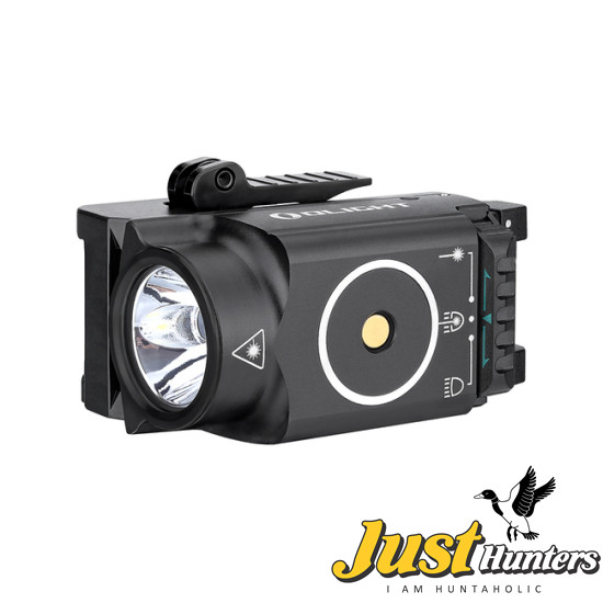 Olight Baldr Mini Tactical Flashlight with Green Laser Black and Tan Color