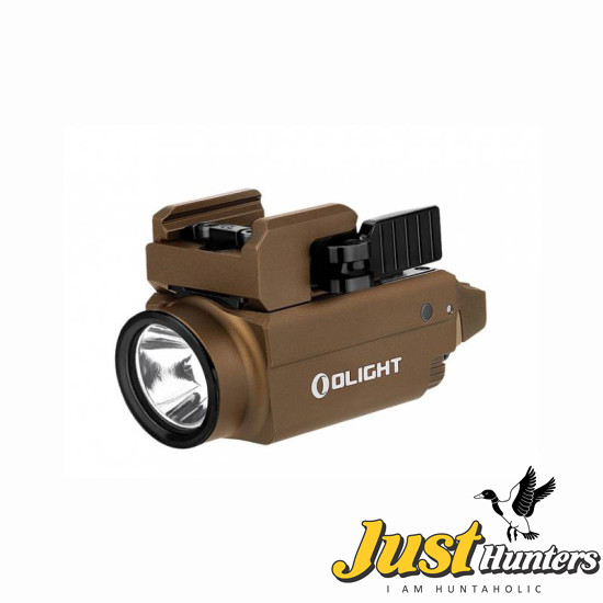Olight Baldr Mini Tactical Flashlight with Green Laser Black and Tan Color