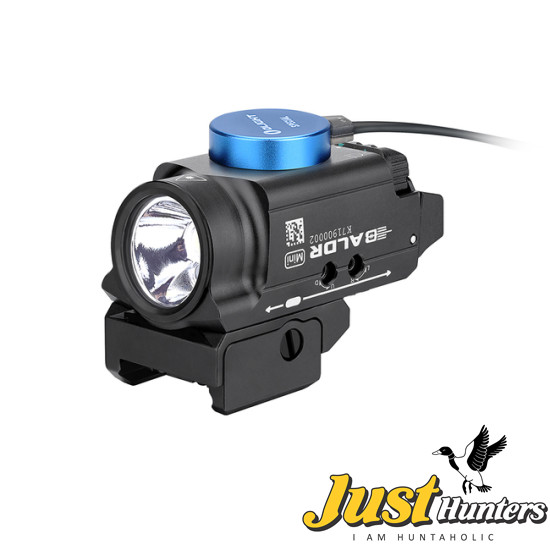 Olight Baldr Mini Tactical Flashlight with Green Laser Black and Tan Color