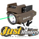 Olight Baldr Mini Tactical Flashlight with Green Laser Black and Tan Color