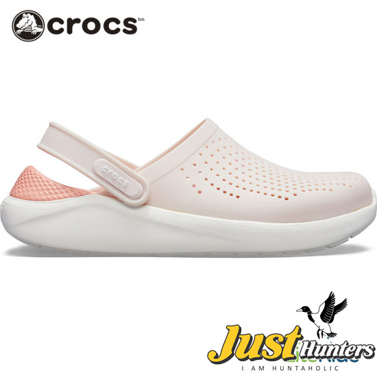 Crocs LiteRide Clogs Pearl White and Pink