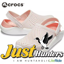 Crocs LiteRide Clogs Pearl White and Pink