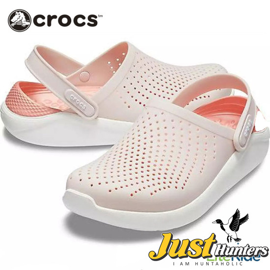 Crocs LiteRide Clogs Pearl White and Pink
