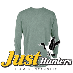 Beretta Platinum Adult Tri-Blend Long Sleeve Crew Neck T Shirt Sea Glass