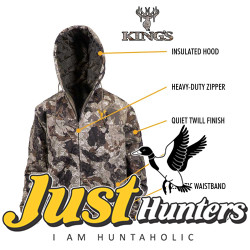 Kings Camo Youth Insulated Twill Veil Camo Hunting Jacket with Cotton Shell