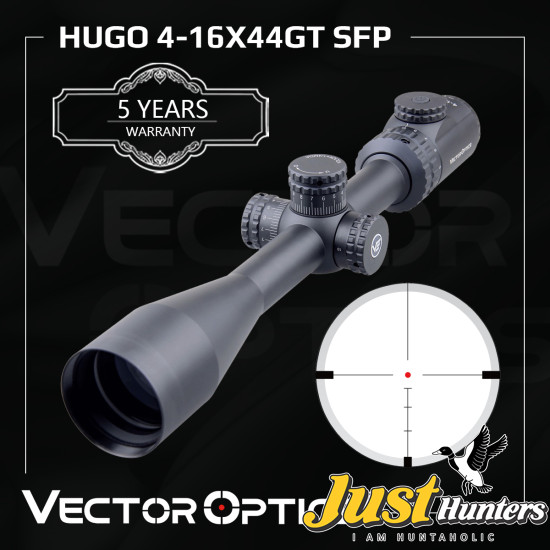 Vector Optics Hugo 4-16x44 GT Riflescope BDC Reticle Tested .308win Fits Varmint Hunt