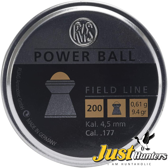 RWS POWER Ball .177 Caliber Pellet- 200 Count