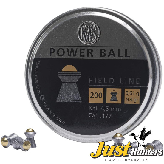 RWS POWER Ball .177 Caliber Pellet- 200 Count