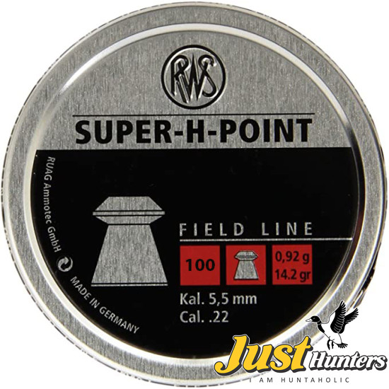 RWS SUPER H POINT Field Line .22 Caliber Pellet 100 Packing