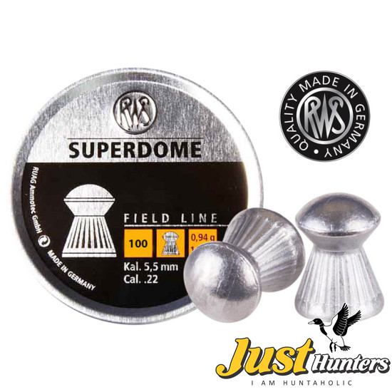 RWS SUPER DOME Field Line .22 Caliber Pellet 100 PC\'s