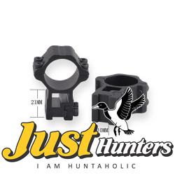 Discovery Optics Dovetail 30mm High Profile 2 PC Mounts Aluminum Alloy