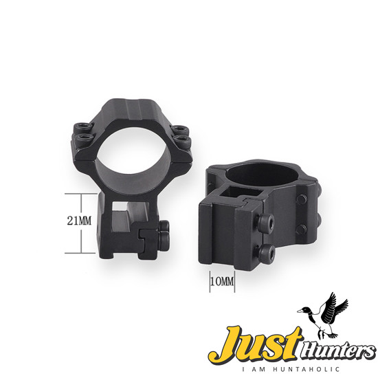 Discovery Optics Dovetail 30mm High Profile 2 PC Mounts Aluminum Alloy